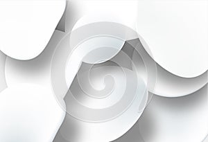 Abstract 3D white spheric background. photo