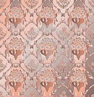 Abstract damask background