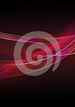 Abstract dark background with multicolored dynamic lines with space for your text