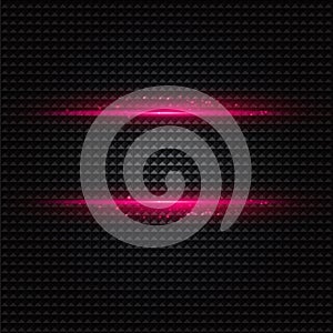 Abstract dark background with pink color light