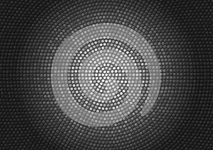 Abstract Dark Background with Shiny Grey Dots Pattern
