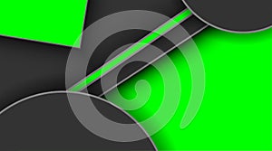 Abstract dark backgrounds of green geometric shapes. Background design templates frame modern technology, luxury, sports.