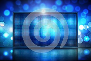 Abstract dark blue blurry background digital screen template