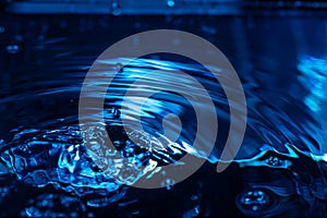 398.Abstract Dark Blue Fluid Motion