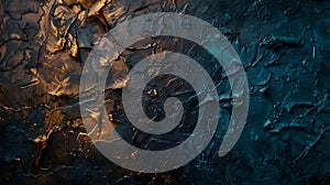 Abstract Dark Blue and Gold Texture