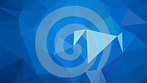 Abstract Dark Blue Low Poly Background Design Illustrator