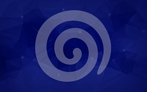 Abstract dark blue low poly background