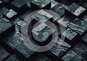 abstract dark cubes background