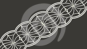 Abstract Dark Geometric Border, Modern Angular Pattern, vector design Generative AI