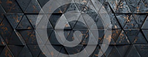 abstract dark geometric triangular pattern background