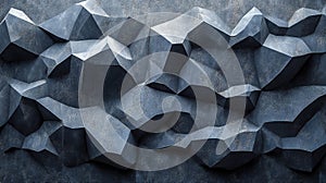 Abstract dark gray low-polygonal texture background