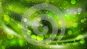 Abstract Dark Green Blurry Lights Background Image