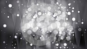 Abstract Dark Grey Bokeh Defocused Lights Background Design