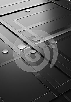 Abstract Dark Grey Metal Texture Background