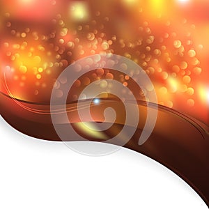 Abstract Dark Orange Wave Folder Background Vector Illustration Beautiful elegant Illustration