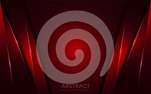 Abstract dark red background with texture effect overlap layer design. Futuristic modern background