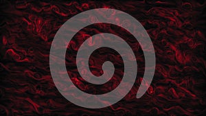 Abstract Dark Red Curly Substance