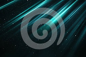 Abstract Dark Space Background with Light Streaks Representing Speed and Modern Technology Concept