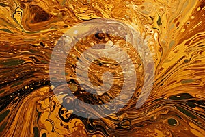 - abstract dark splashes, art decors, gold picture, 20, generative ai