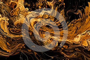 - abstract dark splashes, art decors, gold picture, 21, generative ai
