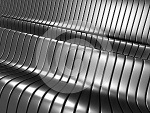 Abstract dark stripe silver metal background