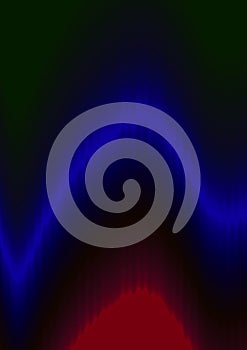 Abstract Dark Wave with Blue and Red Neon Light Effect