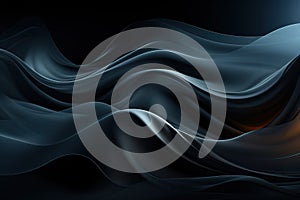 Abstract dark waves background.