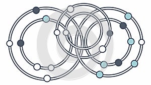 Abstract Data Code Digital Matrix Pattern, vector design Generative AI