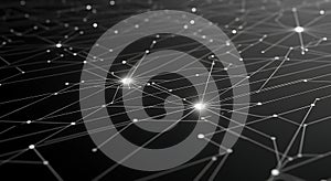 Abstract data connectivity network visualization