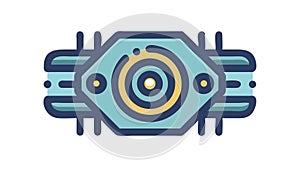 Abstract Data Core, Central Processing Unit, vector design Generative AI