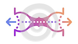 Abstract data flow for complex information processing, vector design Generative AI