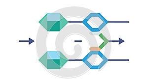 Abstract Data Flow Connection Lines Vector, vector design Generative AI