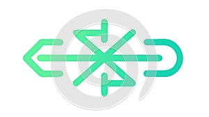 Abstract data flow connection. Networking and information exchange. vector design Generative AI