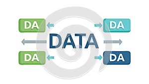 Abstract data flow diagram, digital information processing, vector design Generative AI