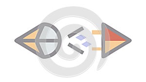 Abstract Data Flow: Digital Information Network Analysis, vector design Generative AI