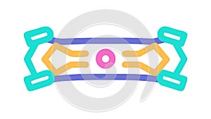 Abstract Data Flow and Digital Network Connection Icon, vector design Generative AI
