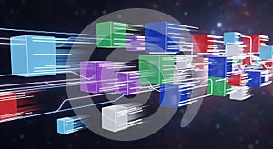 Abstract Data Flow and Digital Network