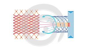 Abstract Data Flow or Energy Transfer Concept, vector design Generative AI