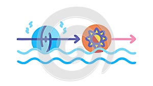 Abstract Data Flow: Energy Transmission Connectivity, vector design Generative AI