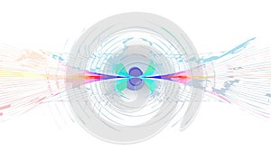 Abstract Data Flow Stream: Digital Connectivity Technology, vector design Generative AI