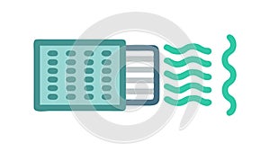 Abstract Data Flow with Tech Elements, Symbolizing Digital Process, vector design Generative AI