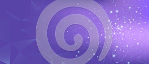 Abstract Data Flow. Violet Science Wallpaper.