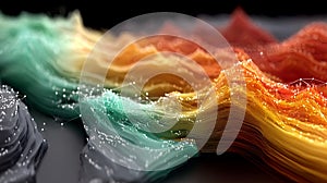 Abstract Data Flow Visualization with Connecting Lines and Nodes