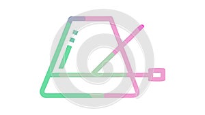 Abstract data graph, symbolizing analysis, statistics, and business growth, vector design Generative AI