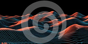 Abstract AI-Generated Landscape