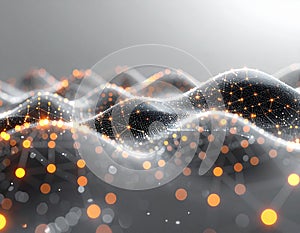 Abstract Data Landscape with Light Particles