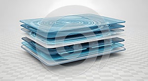 Abstract Data Layers - Digital Technology Concept