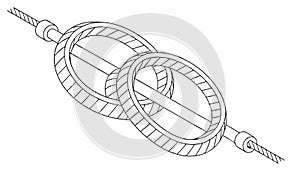 Abstract Data Lines, Digital Flow Connectivity, vector design Generative AI