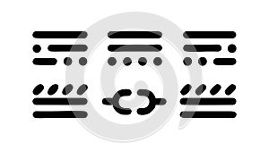 Abstract data lines, digital patterns, information flow visualization. vector design Generative AI