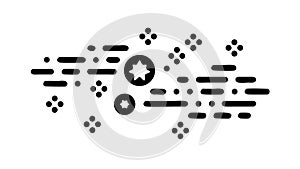 Abstract Data Points and Connectivity, Digital Information Flow, vector design Generative AI